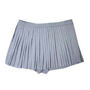 ABERCROMBIE & FITCH GREY PLEATED SKORT SIZE XL ACADEMIA PREPPY WAIST 38 in. XXL